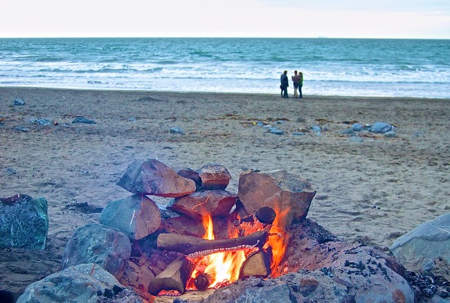 Muir Beach Bonfire